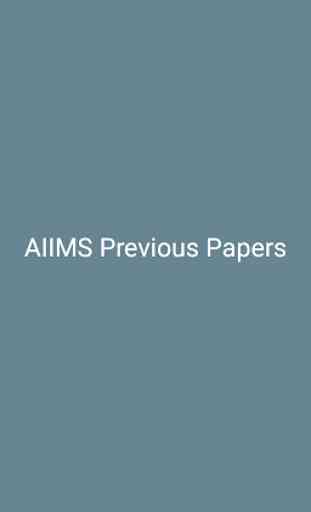 AIIMS Previous Papers 1