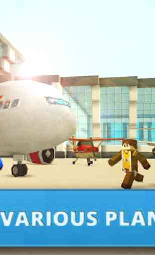 Airport Craft: Fly Simulator Boys Craft Building 1
