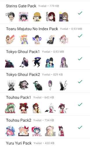 Anime Stickers for WhatsApp - by Yvelat 3