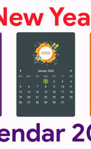 Calendar 2020 - Diary, Holidays and Reminders 1