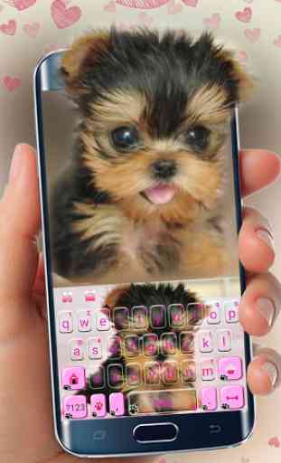 Cute Tongue Cup Puppy Keyboard Theme 1