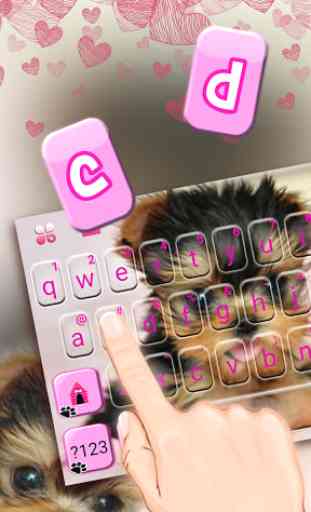 Cute Tongue Cup Puppy Keyboard Theme 2