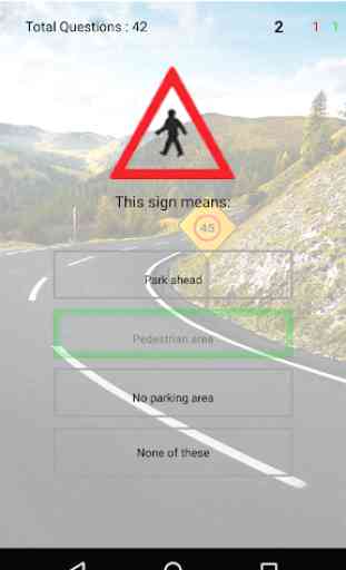 Driving theory test - Traffic signals test 2