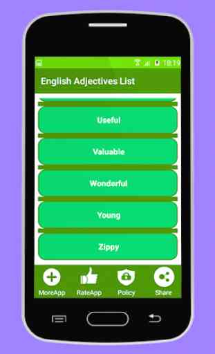 English Adjectives List 4
