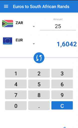 Euro to South African Rand converter / EUR to ZAR 3