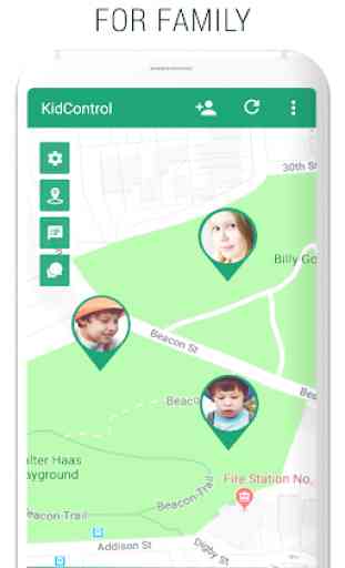 Family GPS tracker KidsControl 1