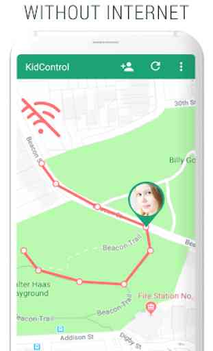 Family GPS tracker KidsControl 2