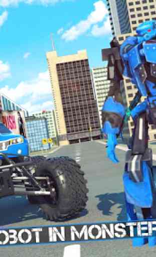 Flying Robot Monster Truck Battle 2019 1