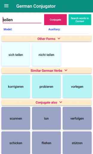 German Verb Conjugation - Conjugator - Translation 4