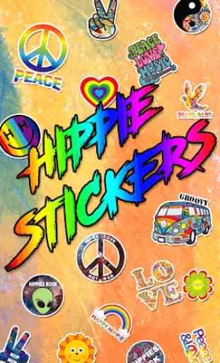 Hippie Sticker- Emoji Keyboard 2