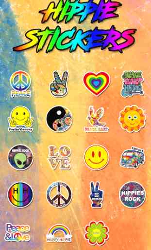 Hippie Sticker- Emoji Keyboard 3