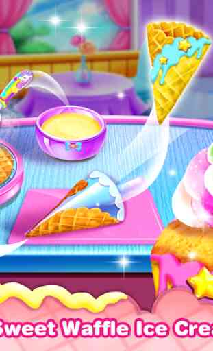 Ice Cream Cone Cupcake-Bakery Food Game 3