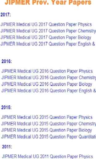 JIPMER Previous Year Question Papers Solved 2