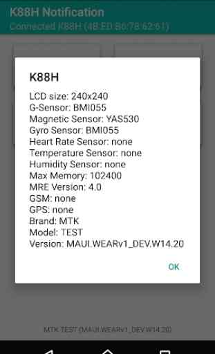 K88H SmartWatch Notifications 4