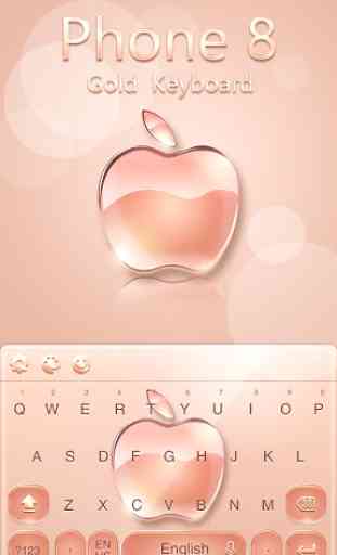 Keyboard for Phone 8 Gold 3