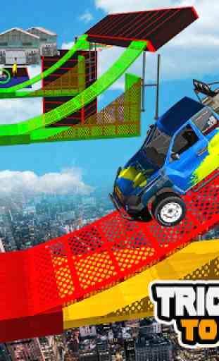 Mega Car Ramp Impossible Stunt Game 4