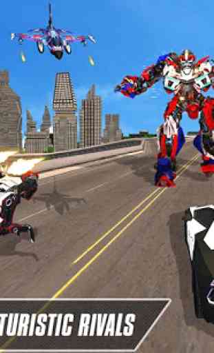 Multi Robot Transform: Jet, Dog, Eagle & Car fight 3
