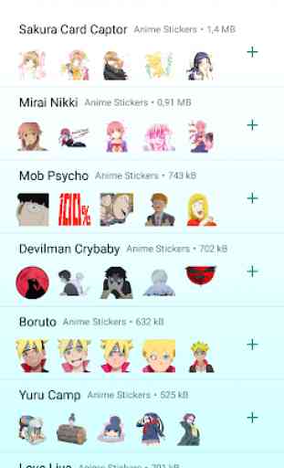 New Anime Stickers ! WAStickerApps for Whatsapp 1