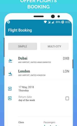 Offer Flights - Air Ticket Booking App 1