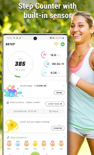 Pedometer: GStep Counter And Running Tracker App 1