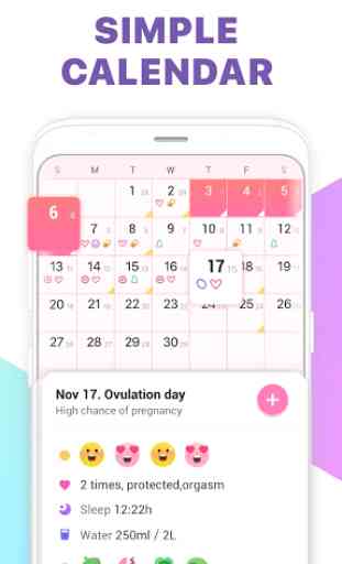 Period Tracker, Ovulation Calendar & Fertility app 3