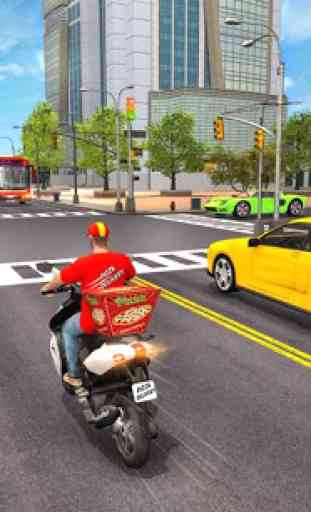 Pizza Delivery Boy Driving Simulator : Bike Games 1