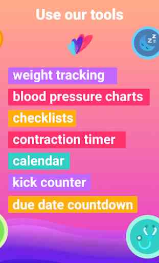 Pregnancy due date tracker with contraction timer 4