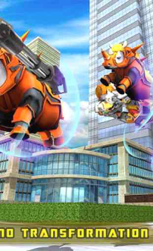 Rhino Robot Car transforming games – City battle 1
