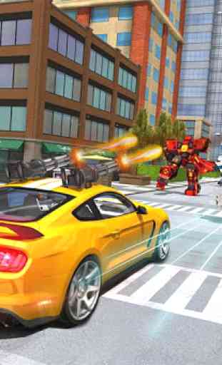 Rhino Robot Car transforming games – City battle 2