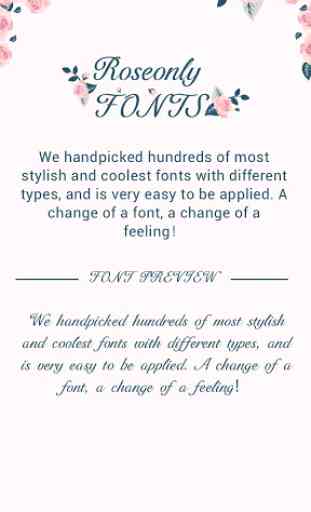 Rose Only Font for FlipFont , Cool Fonts Text Free 1