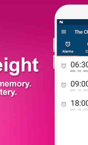 The Clock: Alarm Clock, Timer & Stopwatch Free 4