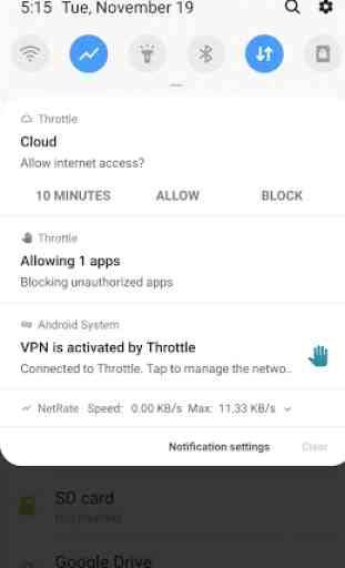 Throttle :  Lite firewall protection 2
