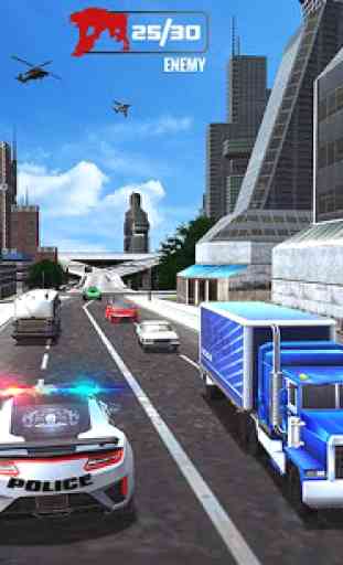 US Police Transform Robot Car Cop Eagle game 4