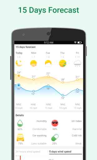 WeatherClear - Ad-free Weather, Minute forecast 2