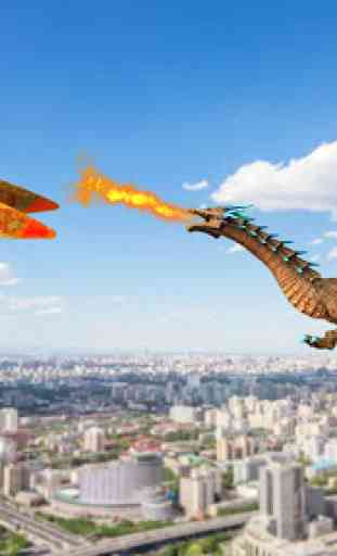 Wild Dinosaur Attack Vs Super Dragon Flying Robot 3