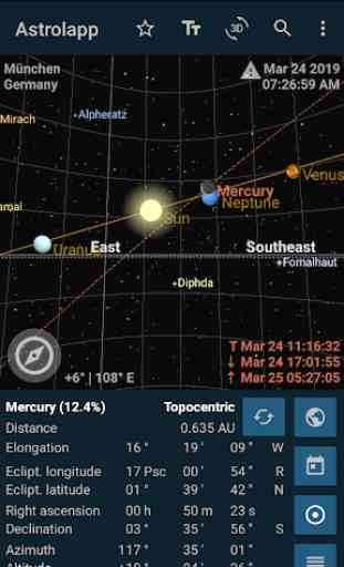Astrolapp Live Planets and Sky Map 1