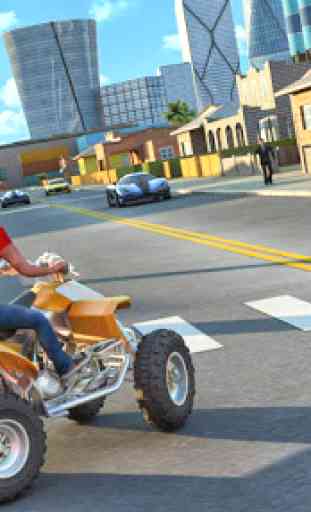 ATV Pizza Bike Rider Delivery Boy 4
