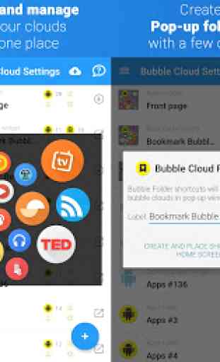 Bubble Cloud Widgets + Folders for phones/tablets 4