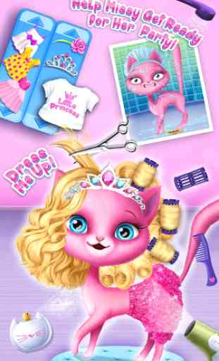 Cat Hair Salon Birthday Party - Virtual Kitty Care 4