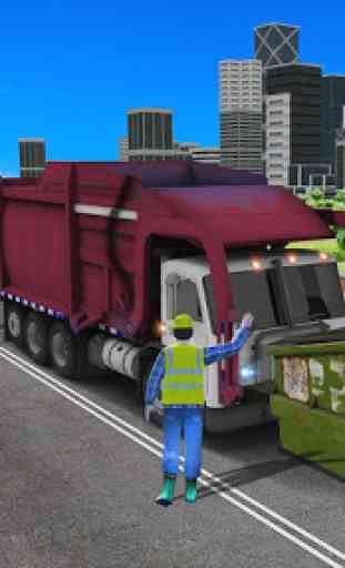 City Flying Garbage Truck driving simulator Game 3