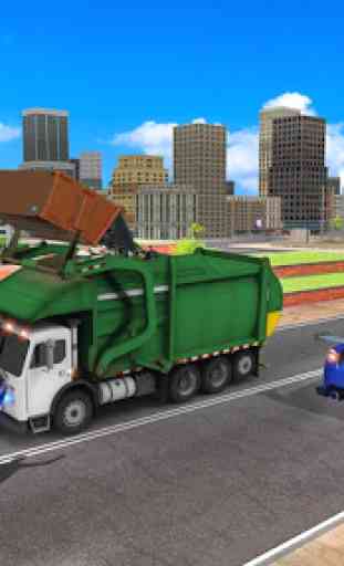 City Flying Garbage Truck driving simulator Game 4