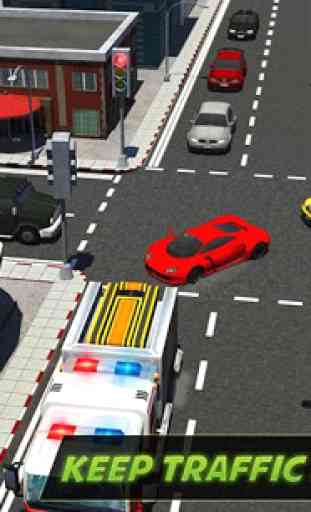 City Traffic Control Simulator: Intersection Lanes 3