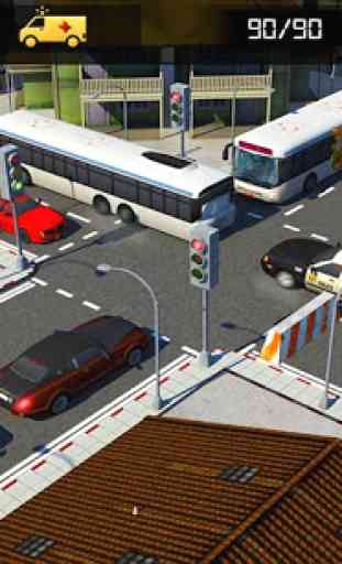 City Traffic Control Simulator: Intersection Lanes 4