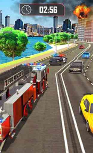 Fire Truck Driving Rescue 911 Fire Engine Games 1