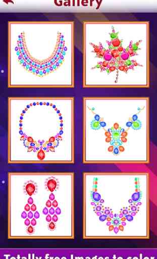 Gems Art: Color by Number, Fashion Coloring Pages 1