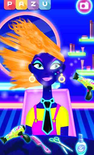 Girls Hair Salon Glow- Hair makeover game for kids 1