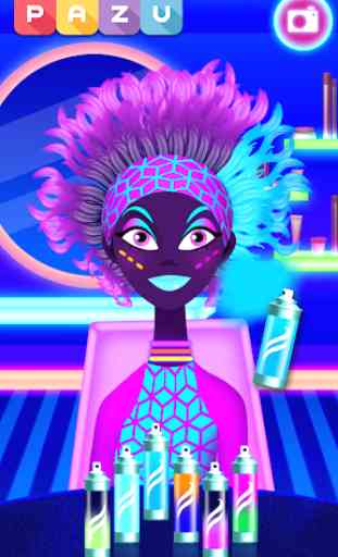 Girls Hair Salon Glow- Hair makeover game for kids 2