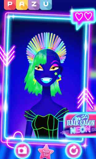 Girls Hair Salon Glow- Hair makeover game for kids 3