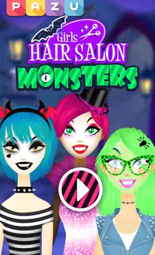 Girls Hair Salon Monsters - makeover game for kids 1