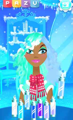 Girls Hair Salon Snow- Hair makeover game for kids 3